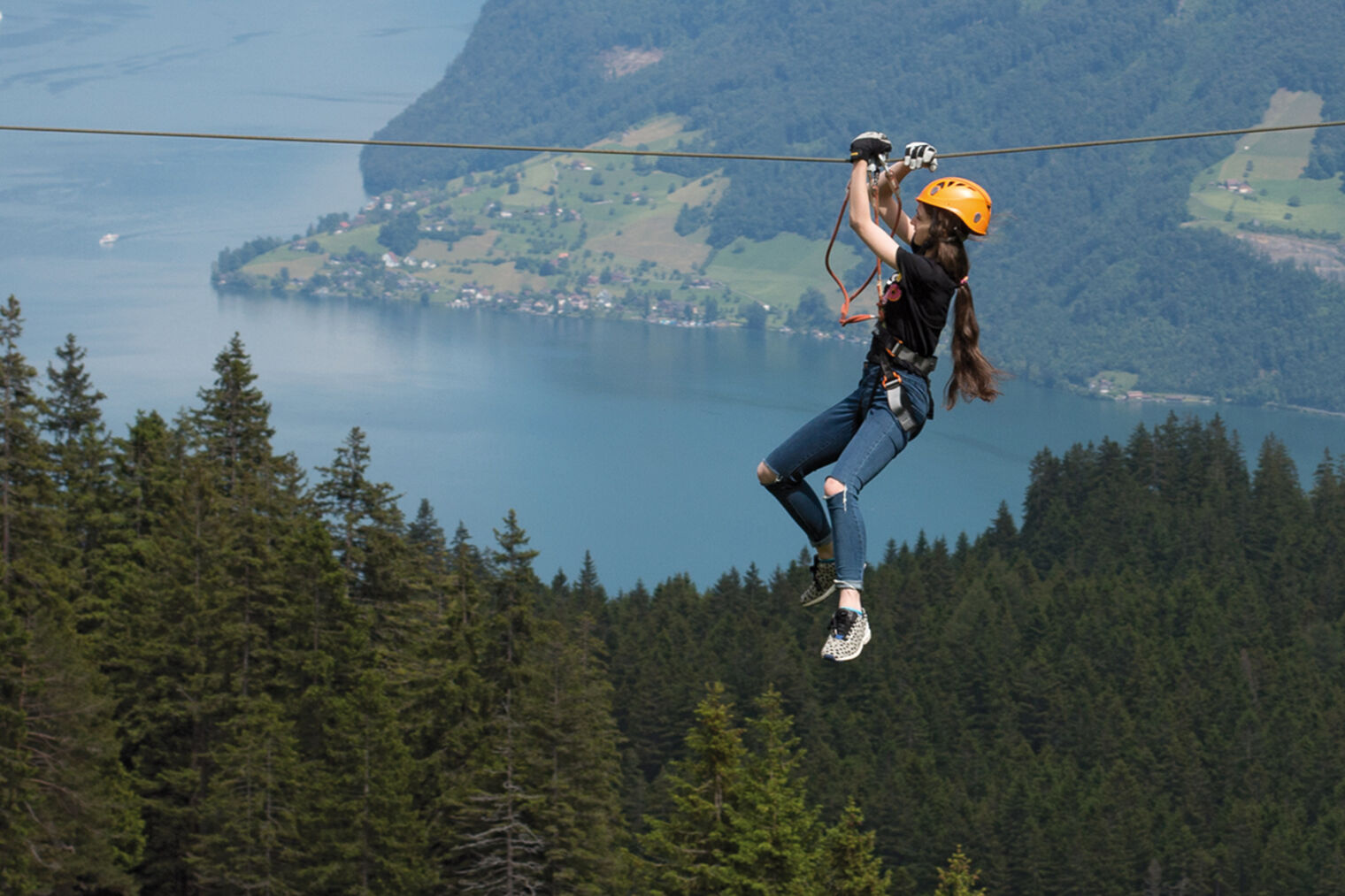 Adventurous student in BHMS summer program